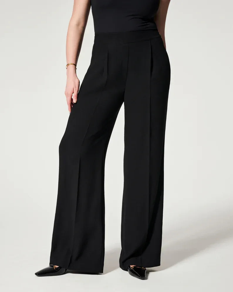RUBY - Pleated Wide Leg Trousers