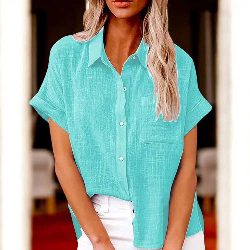 Linen Button-Up Shirt – Chic Casual Top for Effortless Style