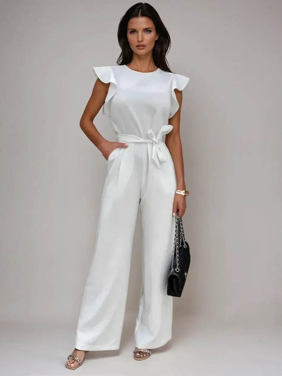Luxurious Jumpsuit with Bow for Elegant Evening Wear