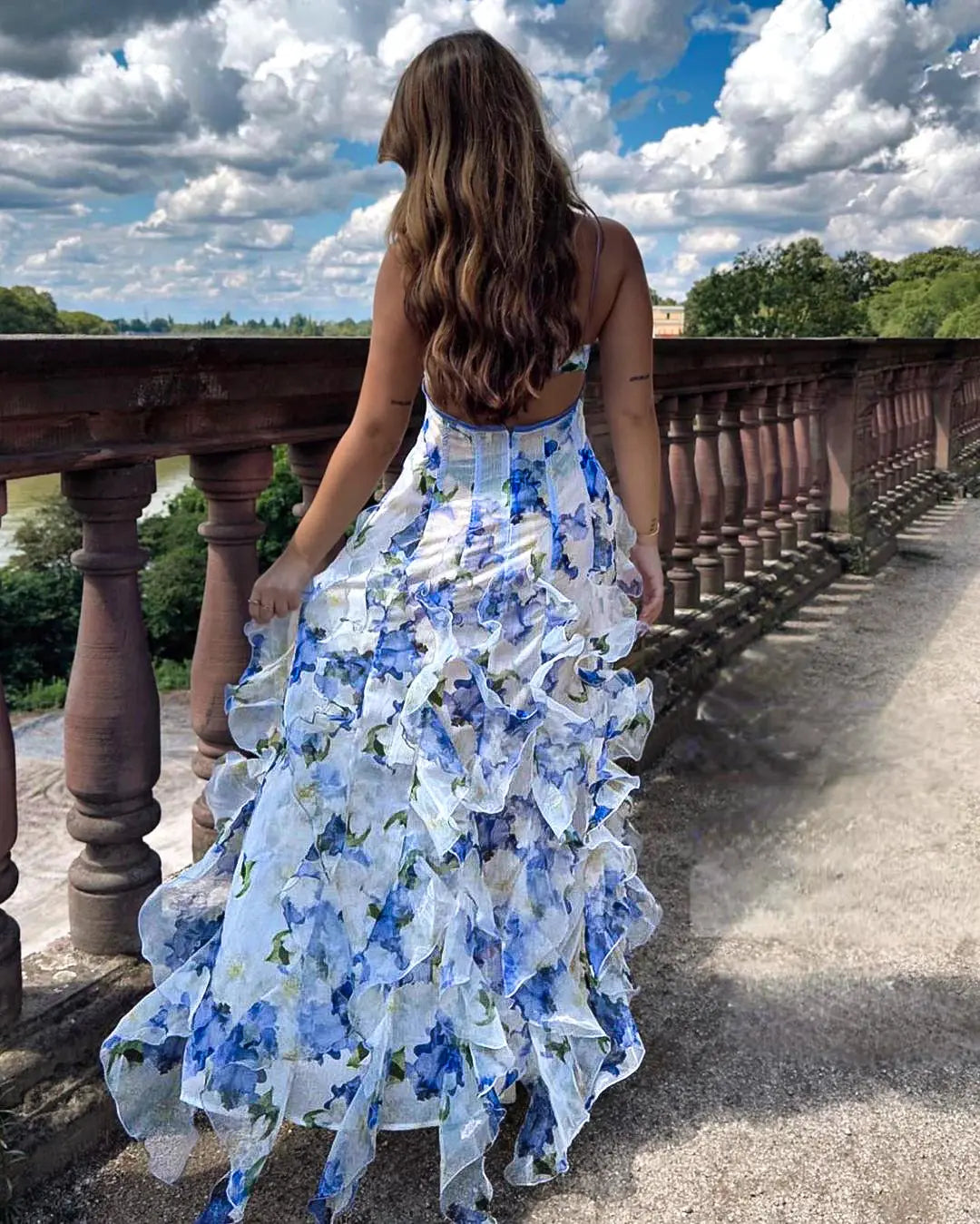 Ruffled Floral Summer Dress for Effortless Chic Style