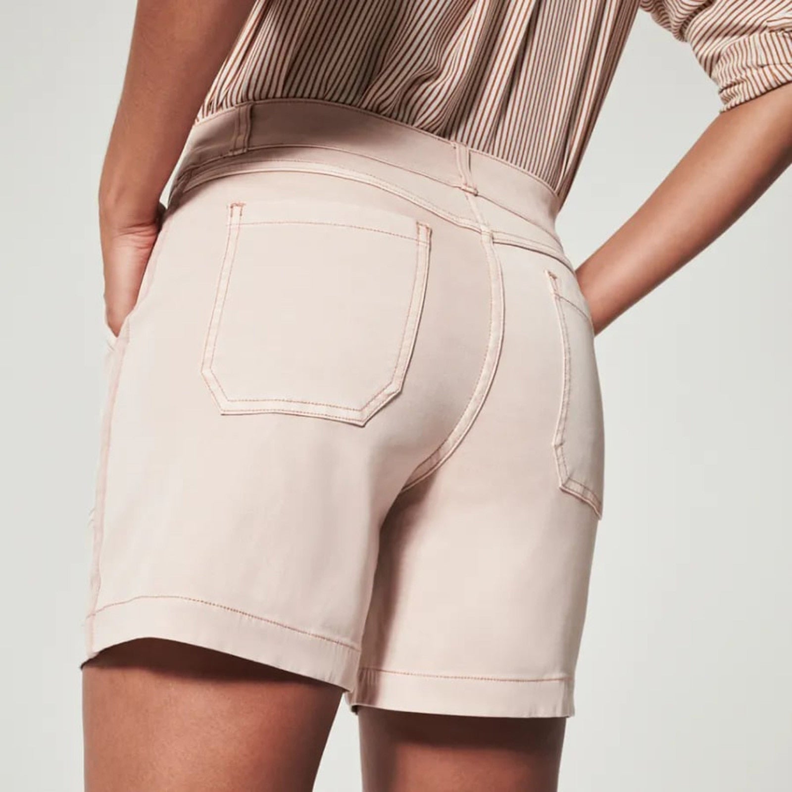 KINSLEY - Stretch Pull-On Denim Shorts