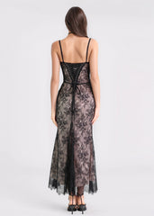 AUREA  long  lace dress with