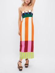 Paloma Multicolor Stripe Maxi Dress