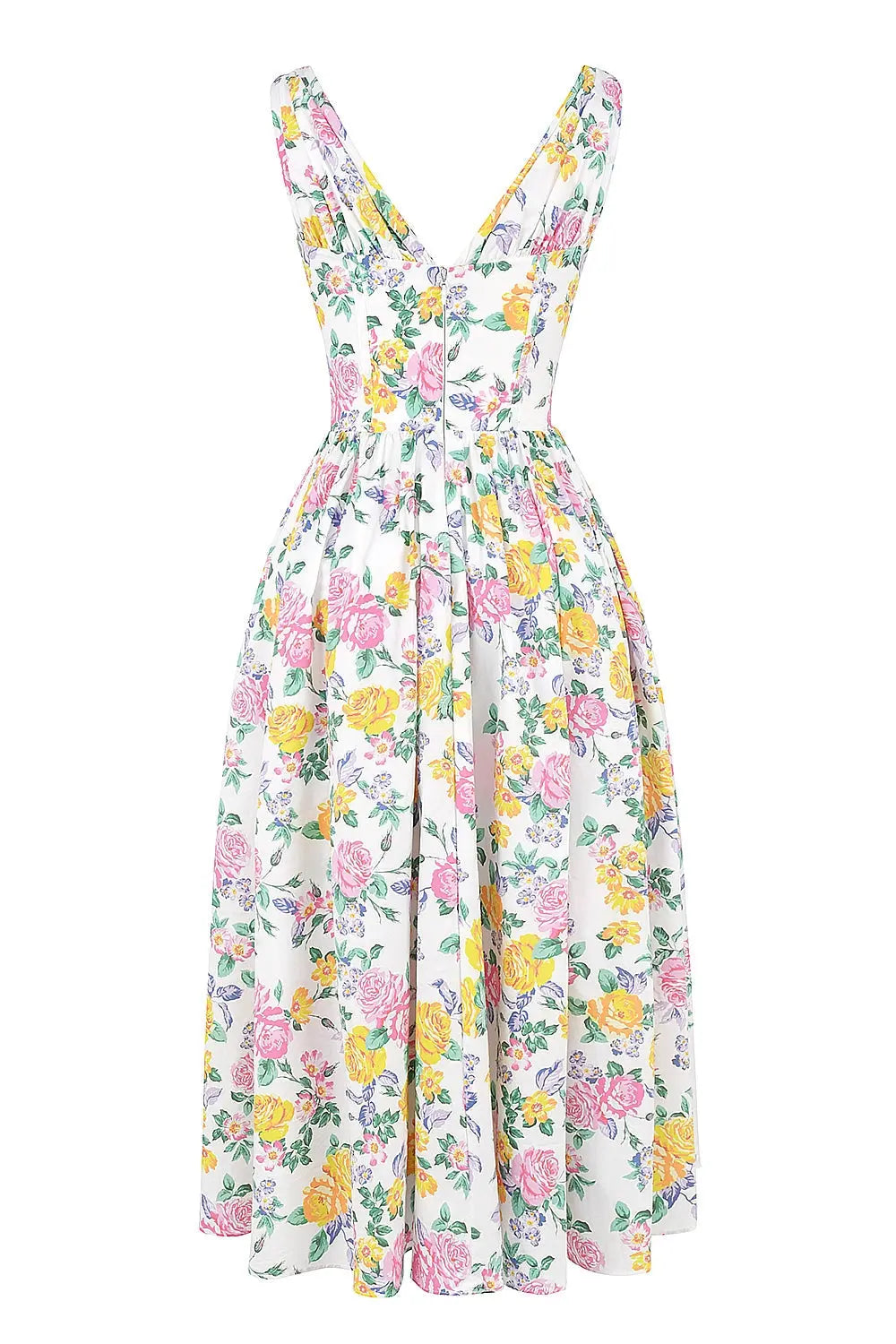 Floral Bloom Midi Jurk Dames Lovestylo