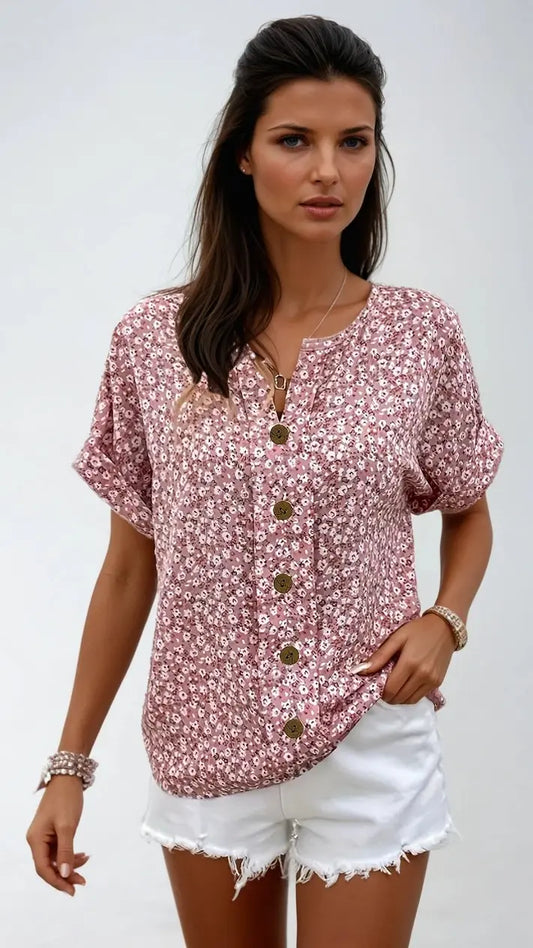 Floral Summer Blouse for Effortless Chic Style