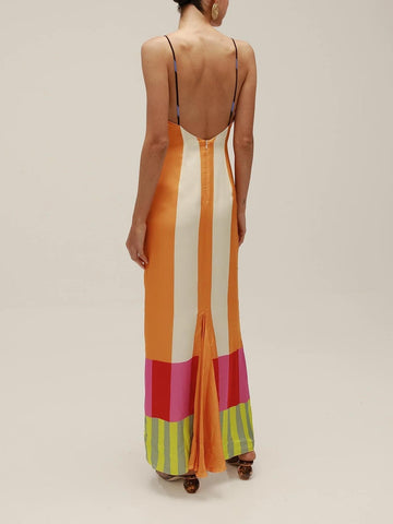 Paloma Multicolor Stripe Maxi Dress