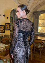 AUREA  long  lace dress with