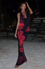 Ombre Halter Maxi Dress