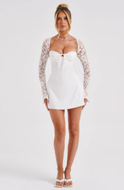 Lace Sleeve Mini Jurk Lovestylo