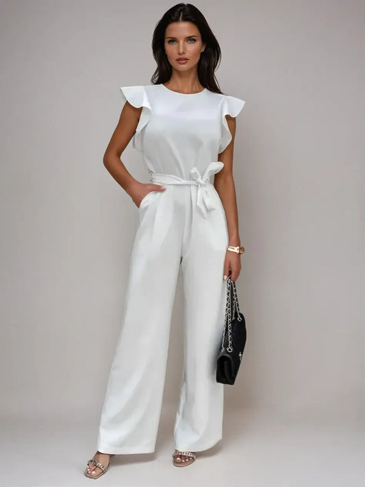 Luxurious Jumpsuit with Bow for Elegant Evening Wear
