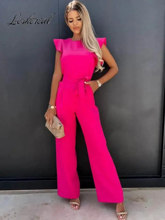 Luxurious Jumpsuit with Bow for Elegant Evening Wear