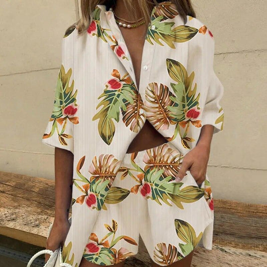 Eden - Casual and Comfortable Blouse and Shorts Set