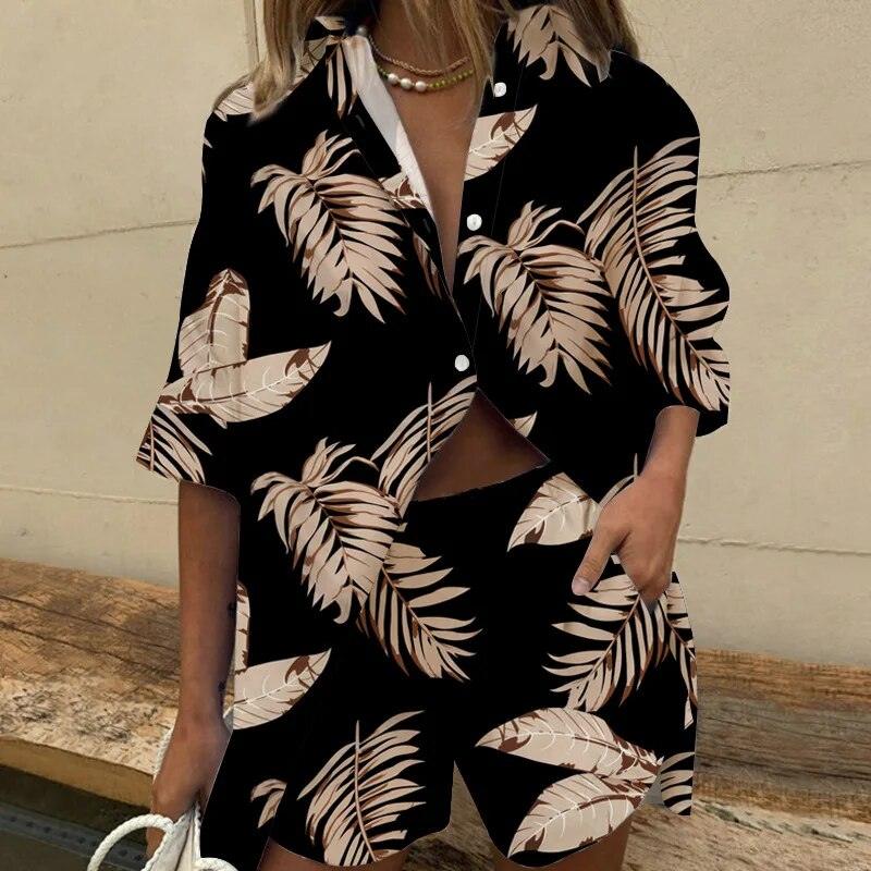Eden - Casual and Comfortable Blouse and Shorts Set