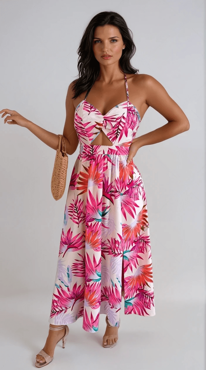 Elegant Backless Split Dress for Chic and Airy Summer Style