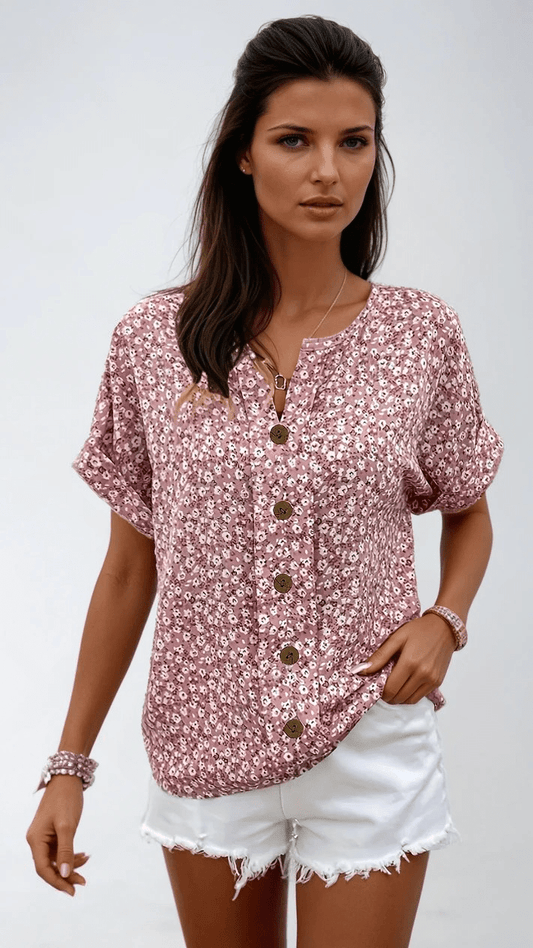 Sienna - Lightweight Summer Floral Blouse for Effortless Chic Style