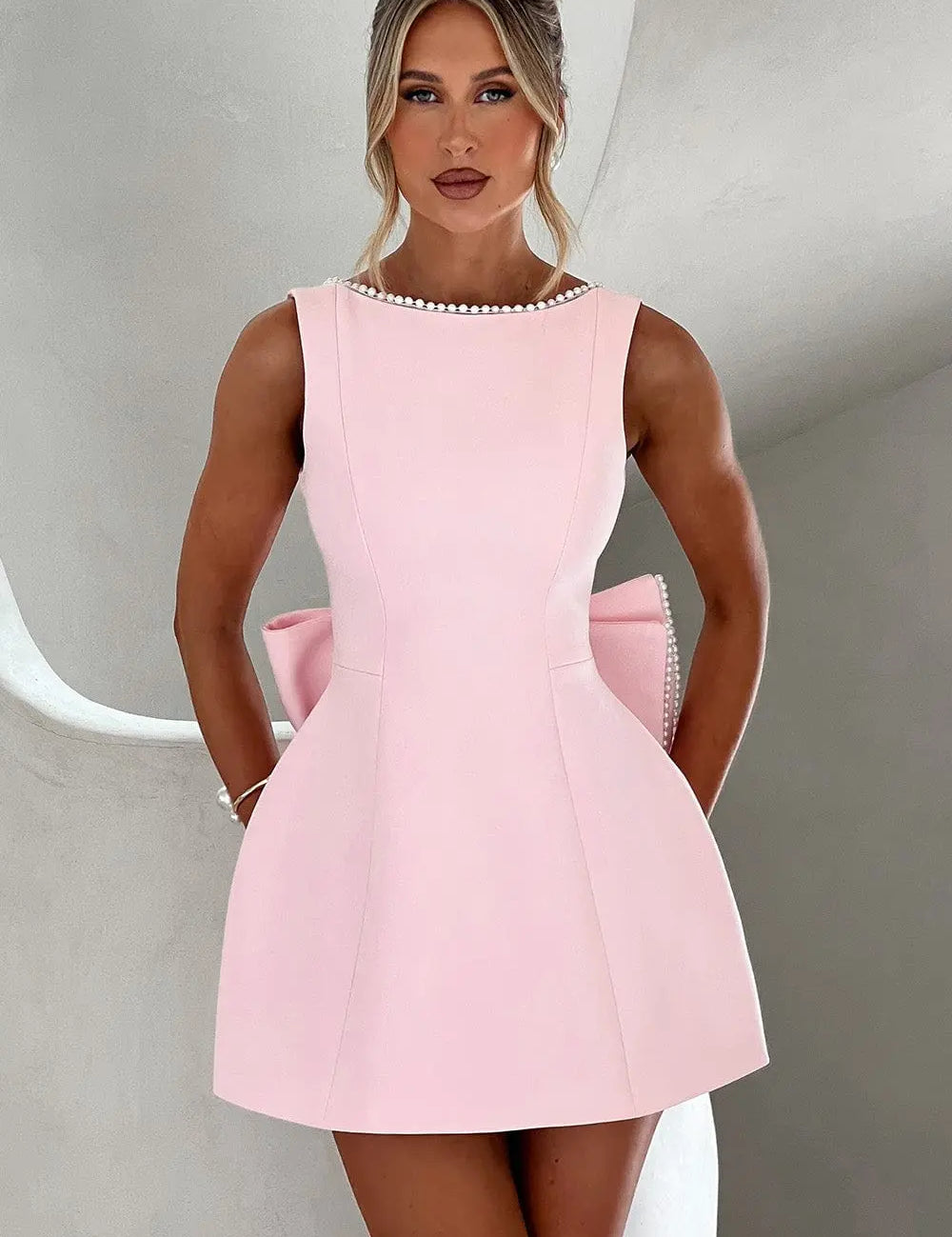 Monica Mini Jurk Dames Lovestylo