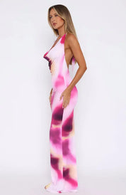 Ombre Halter Maxi Jurk Dames – Trendy & Elegant Lovestylo