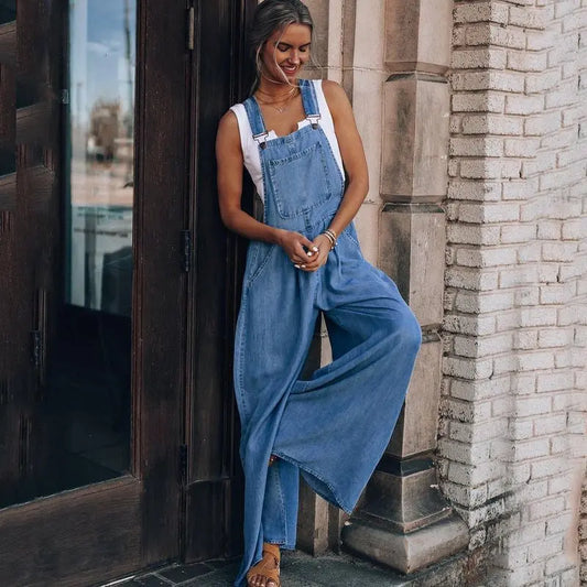 Stylish Denim Jumpsuit for Women - Casual Chic Outfit