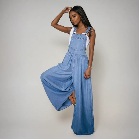 Stylish Denim Jumpsuit for Women - Casual Chic Outfit