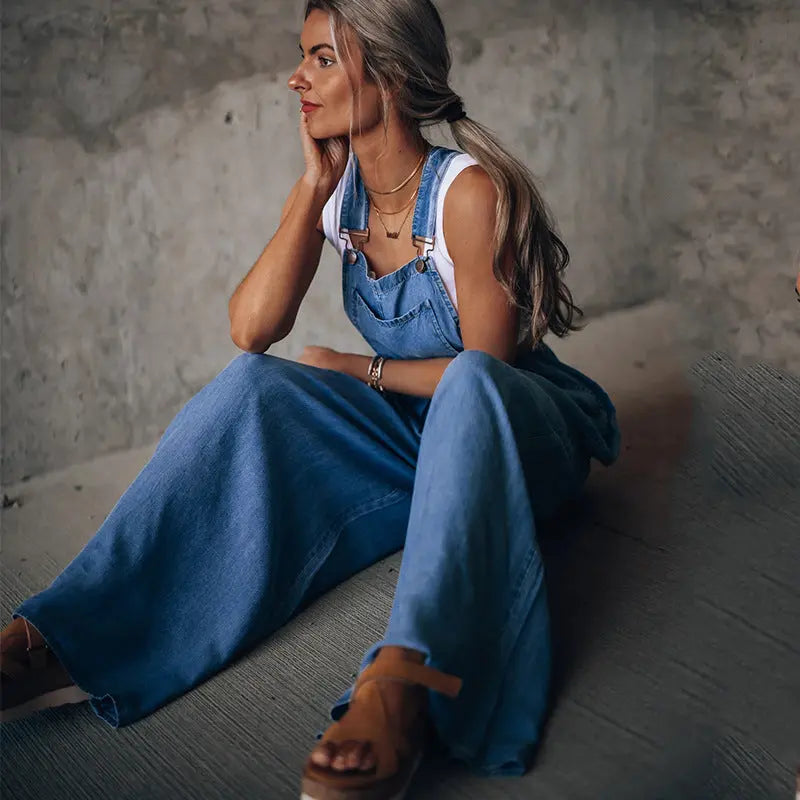 Stylish Denim Jumpsuit for Women - Casual Chic Outfit