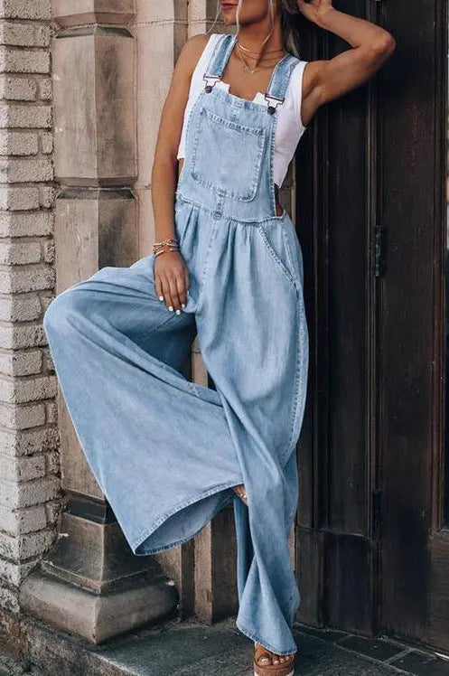 Stylish Denim Jumpsuit for Women - Casual Chic Outfit
