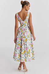 Floral  bloom Midi Sundress
