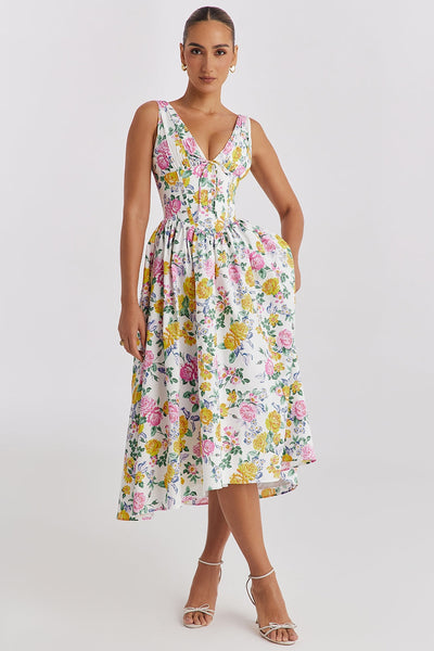 Floral  bloom Midi Sundress