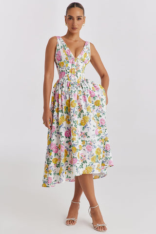 Floral  bloom Midi Sundress