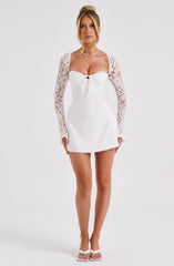 Lace Sleeve Mini Dress