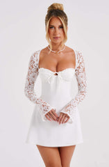 Lace Sleeve Mini Dress