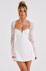 Lace Sleeve Mini Dress