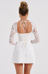 Lace Sleeve Mini Dress