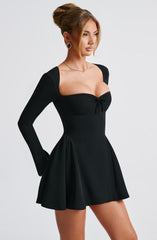 Sweetheart Long Sleeve Mini Dress