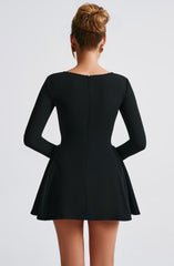 Sweetheart Long Sleeve Mini Dress
