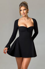 Sweetheart Long Sleeve Mini Dress