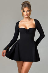 Sweetheart Long Sleeve Mini Dress