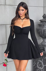 Sweetheart Long Sleeve Mini Dress