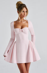 Sweetheart Long Sleeve Mini Dress