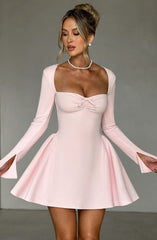 Sweetheart Long Sleeve Mini Dress
