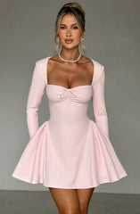 Sweetheart Long Sleeve Mini Dress