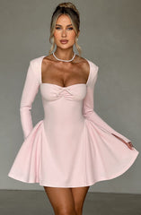 Sweetheart Long Sleeve Mini Dress