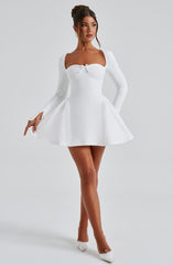 Sweetheart Long Sleeve Mini Dress