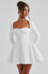 Sweetheart Long Sleeve Mini Dress